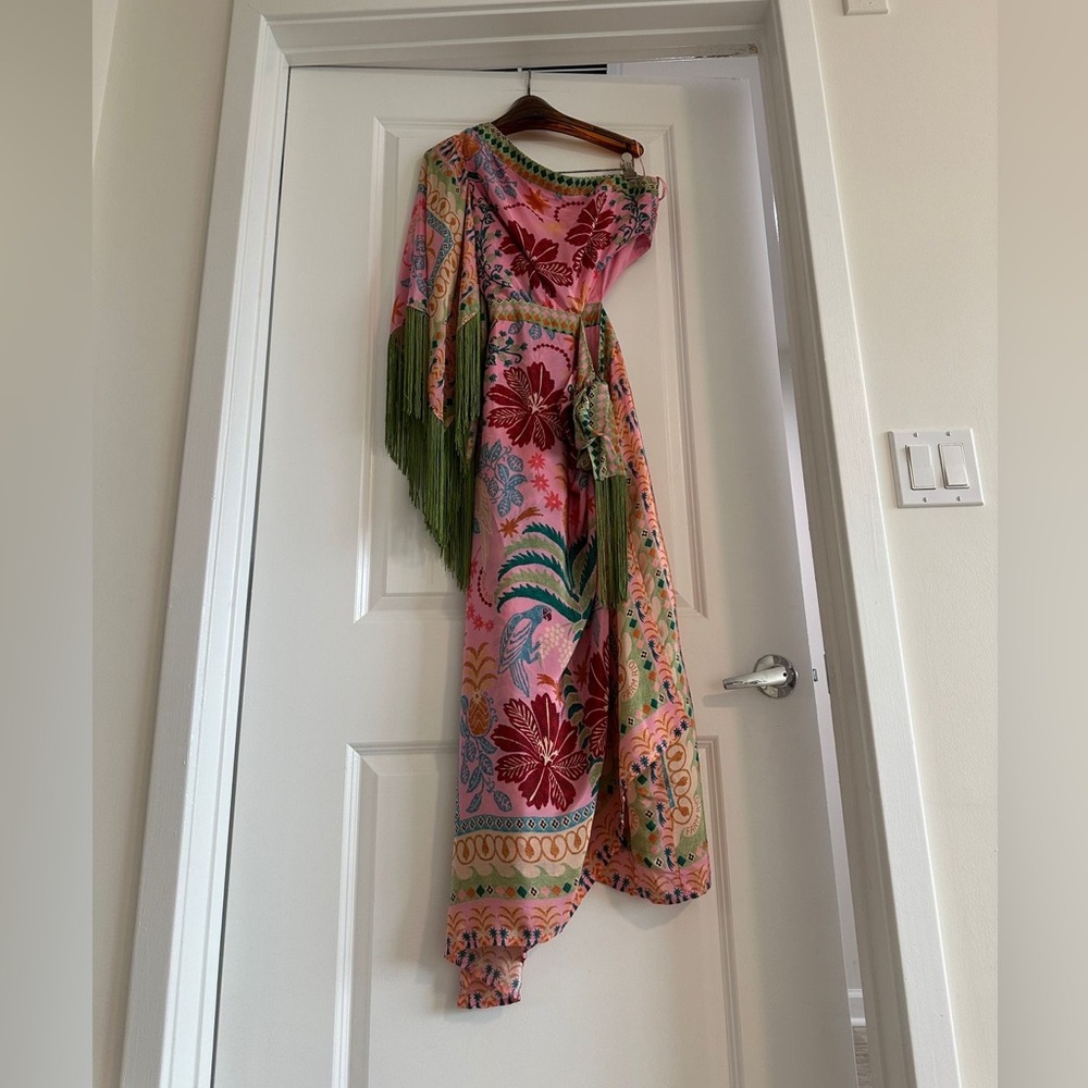 FARM Rio Multicolor Floral One-Shoulder Maxi Dress - Picture 6 of 10